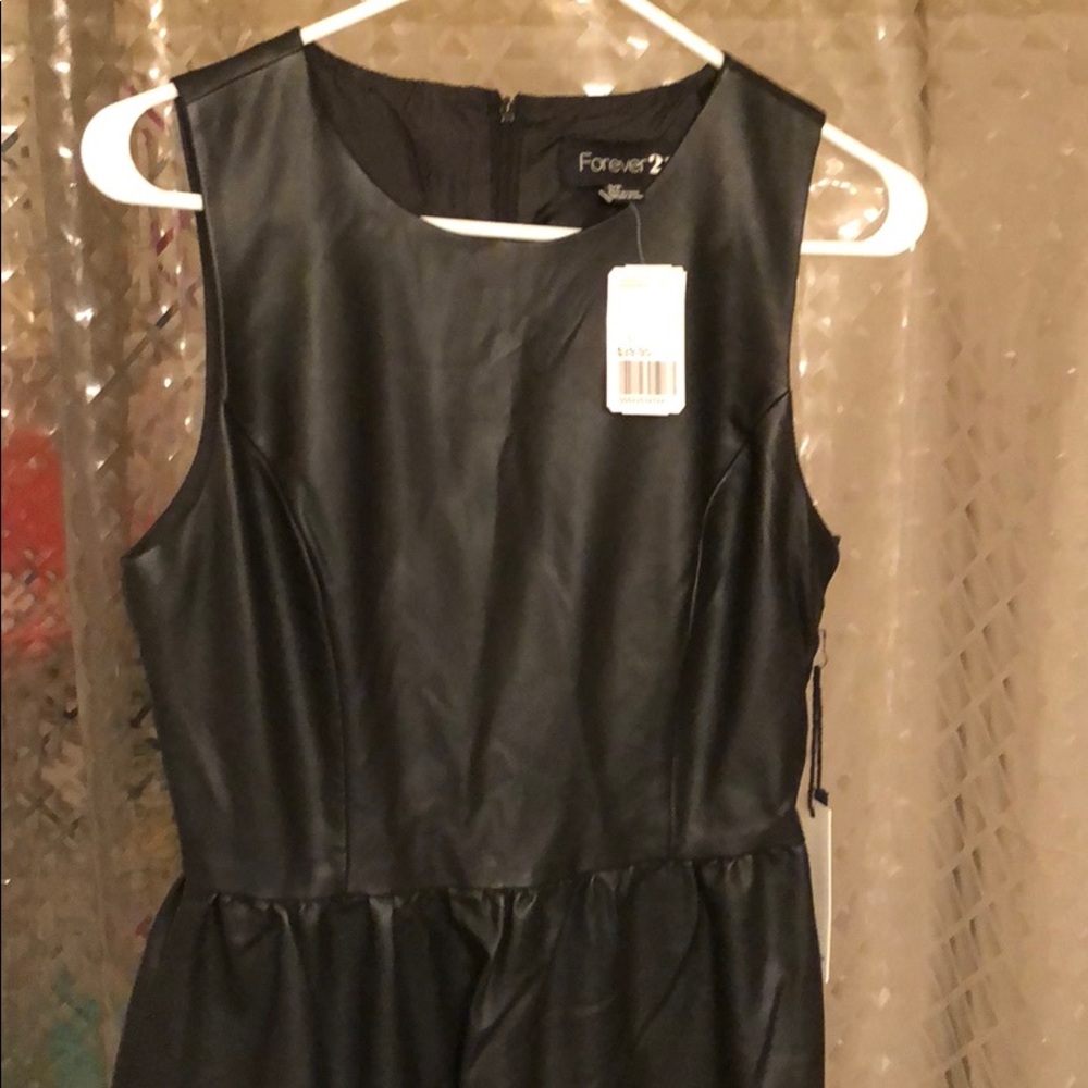 Forever 21 midi leather dress
